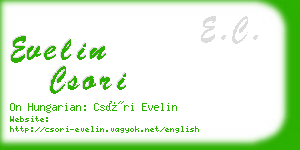 evelin csori business card